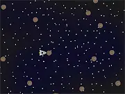Play Spacemission free online, jump from asteroid to asteroid, challenging arcade game, reach the planets online