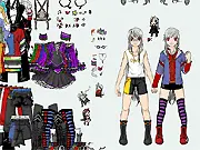 Damian and Seth free online dress-up game image showing the two twin brothers wearing fashionable, styled outfits on PlayArcadeHub