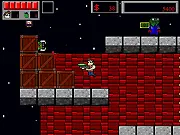 Frank Fission free online platformer shooter game, retro style like Commander Keen and Duke Nukem