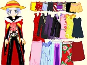 One Piece Girls Chibi Dress Up free anime fashion game, dressing up Nami and Robin
