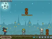 Play Van Helsing vs Skeletons free online shooting puzzle game with a revolver against evil skeletons