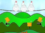 Play Oeuf Panic online free game, catch the falling eggs from chickens on PlayArcadeHub arcade
