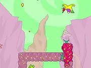 Play Hallucivian free online strange flying game where a bird lays an egg in a comical, physics-based challenge