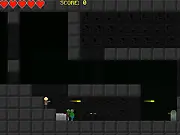 Play Forgotten Dungeons free online platformer game fighting zombies with a pistol in dark ruins