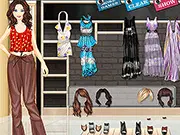 Hippy Chic dress-up game online free, 70s bohemian fashion, retro party style for girls