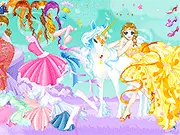 Unicorn Girl dress up free online game, style a girl with magical unicorn-themed outfits and accessories, fantasy fashion game