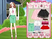 Sweet Sandals dress up game, play free online, chic spring clothes and accessories, model waiting for makeover