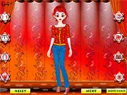 Sweetie Dressup free online game, dressing up the sweet lady in a nice fashion outfit
