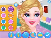 A beautiful princess model standing in a fashionable pink ball gown with a selection of dresses, shoes, and jewels in the Princess Pretty In Pink free online dress up game.