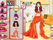 Dancing Queen Games online, free dress up and makeover game, preparing for the high school dance party in a Latin dress.