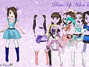 Screenshot of Dress Up Kiten Leaders free online game showing a stylish female leader being dressed in professional attire