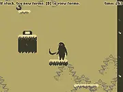 A mystical character from Abyssal Dream shapeshifting between a gigantic size and a tiny form to solve a complex puzzle in the strange online game world.