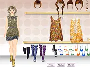 Play Star Light Dressup free online fashion game styling a pretty woman like a celebrity star