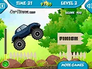 Rocky Beetle Truck online free game – offroad driving big-wheeled vehicle on bumpy roads