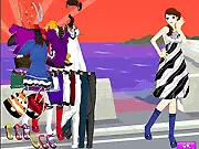 Happy Beach Dressup free online fashion game playing on PlayArcadeHub