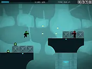 Sharp Storm free online action shooter game featuring Sgt. Bauer A. V. in combat against the evil corporation forces on PlayArcadeHub