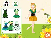Beautiful Green Elf Dressup fantasy fashion game screenshot online