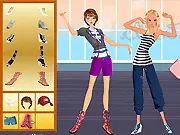 Sporty Girls Fashion online game best friends casual outfit dress up