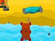 Screenshot of Boy On Mission free online game, boy character on an adventure searching for letters