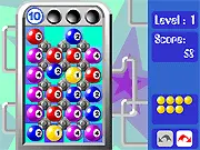 Spin Balls Puzzle free online game – rotating and matching four colored balls on PlayArcadeHub