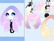 DressUp NekuYaDa free online game, cute anime style girl Yada, styling game screenshot