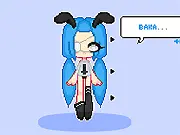 Lexi Bun Dress Up game screen, fierce-looking woman being styled in alternative fashion, free online edgy girl makeover game