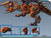 Robot Triceratops free online assembly and dinosaur robot game screenshot
