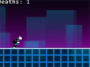 SKATE free online precision platformer game screenshot showing a character navigating an obstacle course