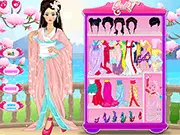 Asian Beauty traditional dress up game free online kimono hanbok | PlayArcadeHub
