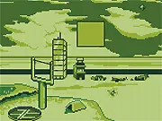 The Defender Classic online game screen featuring retro pixel graphics and a ship defending against enemy invaders