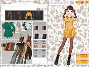 Cute Retro Autumn Design Game – Gameplay screenshot featuring magenta, purple, and yellow leaves, and floral patterns