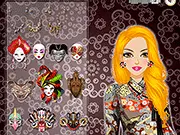 Play Folk Mask dress up online free game cultural dresses ceremonial art