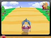 SAO Racing Mini Bunny Rider free online game, racing bunny avoidance game, free arcade runner on PlayArcadeHub