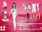 Play White Vest Style Dressup free online, fashion game featuring elegant white dresses and vests
