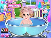 Baby Girl Spa Salon free online game baby care bathing dress up
