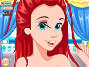 Ariel Spring Break Makeover free dress up game online, Disney Princess Ariel fashion and makeup game, play Ariel makeover on PlayArcadeHub