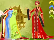 Play Aodai Collection Dressup free online, designing traditional Vietnamese Áo dài outfits and fashion looks.