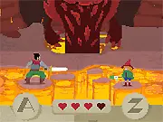 Albert & Zoe Rhythm Boss Battle Game – Screenshot of characters and musical interface