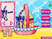 Play Customize Easter Egg free online decoration game, bright colors and flower patterns, PlayArcadeHub