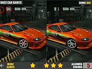 Screenshot of Toyota Differences online game showing two side-by-side pictures of a Toyota car for the player to find the differences