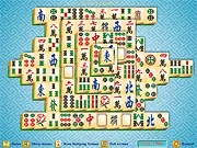 OK Mahjong 3 free online puzzle game screenshot, matching pairs of Chinese character tiles