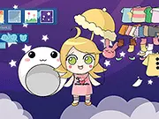 Cute Honey Dressup online game featuring a little girl's outfit and accessories for the park