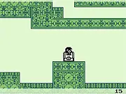 Screenshot of the Authentic Octopus Game (Demo), featuring a small, cute pixel art octopus in an underwater cave environment.