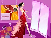 Screenshot of Couple Dance Night Dressup game showing a stylish couple in matching formal wear ready for a dance
