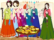 Korean Hanbok Dressup free game screenshot - styling traditional Korean clothing and accessories