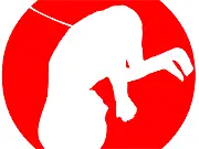 Screenshot from the abstract free online game 1minuteBaby, showing the gauges for growing the baby, developing the brain, and jumpstarting the heart.