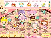 Play Cute Creamery free online design game, decorate four rooms of an ice cream parlor with sweet furniture