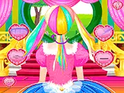 Rapunzel Wedding Hair Design 3 free online game screenshot of the princess with a beautiful braided bridal hairstyle
