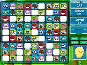 Screenshot of Monster Sudoku Deluxe showing a 9x9 grid partially filled with colorful, cartoon monster icons instead of numbers, highlighting the puzzle game.