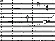Tophat Villa online game screenshot, play free black and white shooter, arcade action game, stylish noir shooting game